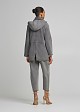 Demim parka jacket in grey