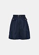 Pleated shorts with belt