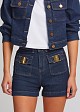 Denim Shorts with metallic details