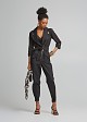 Poplin jumpsuit in cargo line