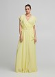 Frilled maxi dress in wrap style