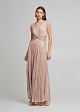 Lurex maxi pleated dress