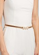 Elasticated belt with pearls