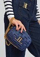 Denim bag with monogram