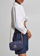 Denim bag with monogram