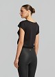 Solid-color blouse with knot