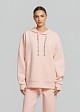Hoodie sweatshirt with crystals