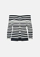 Striped knitted top