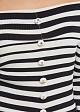 Striped knitted top