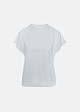 T-shirt with embroidered print