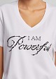 T-shirt with embroidered sequins