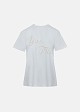 T-shirt embellished with pearls