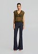 Lurex top with a V-neckline