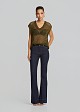 Lurex top with a V-neckline