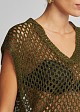 Lurex top with a V-neckline