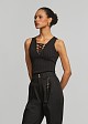 Sleeveless lurex top