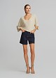 Knitted blouse with 3/4 sleeves