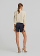 Knitted blouse with 3/4 sleeves