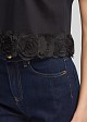 Crop embellishment top