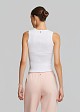 Ribbed tank top in rhinestones