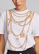 Chain printed blouse