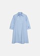 Poplin mini dress in A line