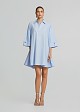 Poplin mini dress in A line