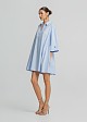 Poplin mini dress in A line