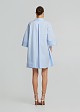 Poplin mini dress in A line