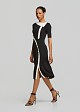 Knitted dress with contrast details