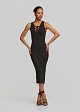 Midi knitted lurex dress