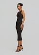 Midi knitted lurex dress