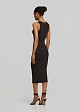 Midi knitted lurex dress