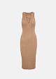Midi knitted lurex dress