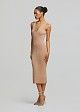 Midi knitted lurex dress