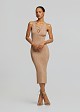 Midi knitted lurex dress