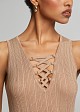 Midi knitted lurex dress