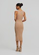 Midi knitted lurex dress