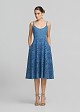Broderie lace denim dress