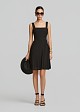 Broderie lace mini dress