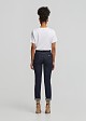 Skinny denim pants with scarf