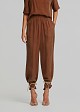 Soft-touch harem pants with ankle ties
