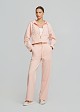 Wide leg jogger pants with crystal-embellished