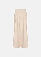 Pleated straight-leg trousers
