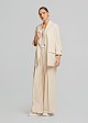 Pleated straight-leg trousers