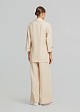 Pleated straight-leg trousers