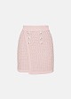 Mini knitted skirt in pink