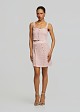 Mini knitted skirt in pink