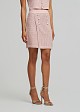 Mini knitted skirt in pink