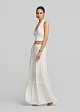 Broderie lace maxi skirt